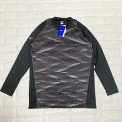 新品　ミズノ　長袖　トレーニングシャツ　ブラック　О