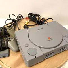 SONY PlayStation 本体 コントローラー2個付き