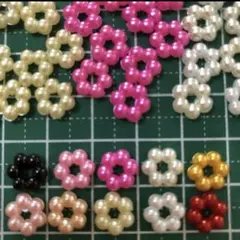 プラパーツ　粒リング　10色100個＋α【8ミリ】送料込み　２セット