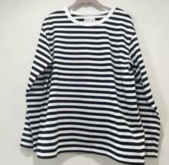 く*ぃ様 agnès b. アニエスベー コットンボーダーカットソー 3 ロンT