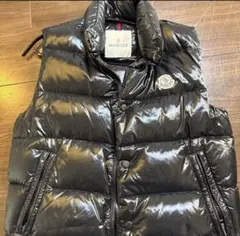 最終割 MONCLER ブラック ダウンベスト