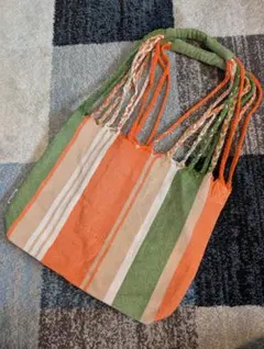 DULTON カラフルストライプトートバッグ