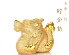 貯金箱 磁器の貯金箱 中国のコインバンク 中国の干支の置物 ゴールド