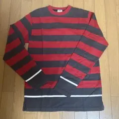 GOODENOUGH ボーダーロンT 赤黒 Lサイズ - メルカリ