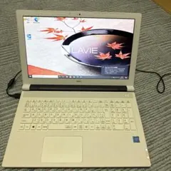 動作良好　NEC LAVIE ノートPC 本体 ホワイト　充電コードもついてますのサムネイル