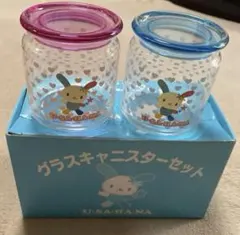 ウサハナ ダブルキャニスター ガラス 2004年 平成レトロ - メルカリ