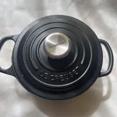 LE CREUSET 両手鍋 20cmマットブラック ヴィンテージ⭐︎少々難あり