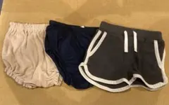 ユニクロ、GAP 他　ベビー ショートパンツ3枚セット