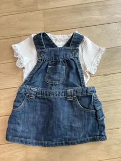 デニム ジャンパースカート ベビー服のサムネイル
