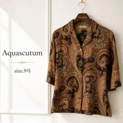 29美品 aquascutum ペイズリー シャツのサムネイル