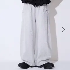 jeanasis ジーナシス　スウェットコクーンタックパンツ　グレー