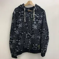 Subciety ペイズリー柄 ジップアップパーカー XL 美品のサムネイル