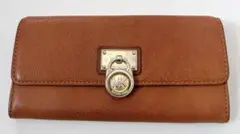 マイケルコースMICHAEL KORS ブラウンレザー長財布