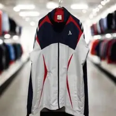 【ほぼ未使用】アディダストラックジャケット XL 紺・白・赤 トリコロール
