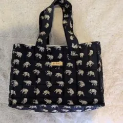 Jim Thompson 象プリントタイシルクミニトートバッグ