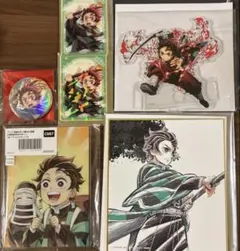 鬼滅の刃　竈門炭治郎　アクリルスタンド　色紙　缶バッジ　カード