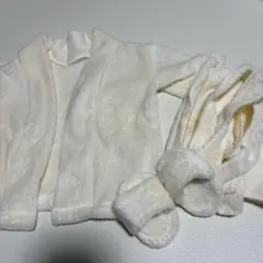 ベビーバスローブセット クリーム色