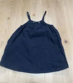 petit main 黒 キャミソールワンピース 90