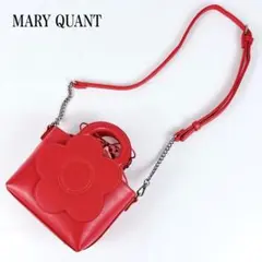 【MARY QUANT】2way BIGデイジー　チェーンショルダーバッグピンクのサムネイル