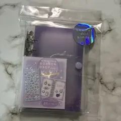 透明シールバインダー パープル シール帳 クーリア　ボンボンドロップ