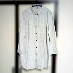 Style & me. リネン混 ロングシャツワンピース