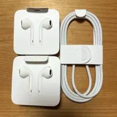 【純正品】Apple iPhone 新品未使用 イヤホン、充電器
