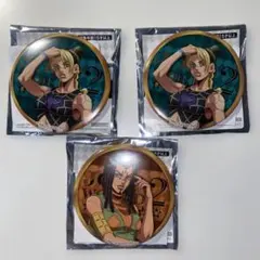 空条徐倫　エルメェス・コステロ 3点セットJOJO WORLD2 缶バッチ