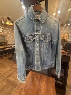 70sリーバイス 70505 42〜46 デニムジャケット ケアタグ