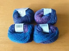 ■ウール100%毛糸■段染め柔らか毛糸■ニッケビクター■未使用美品/4玉■