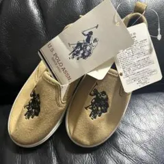 U.S. POLO ASSN. ベージュ スリッポン