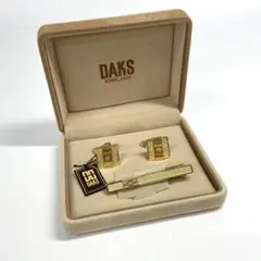 【TK】未使用 DAKS カフリンクス ネクタイピン セット ゴールドカラーのサムネイル
