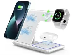 ワイヤレス充電器3in1 急速充電iPhone1716151413Galaxy