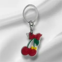 めじるしアクセサリー　ハンドメイド　さくらんぼ　アンブレラマーカー