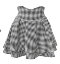 ミシェルマカロン　美脚スカート　千鳥柄