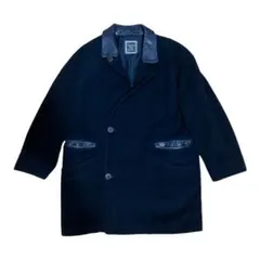 Christian Dior 80s 90s 襟レザー ミンク チェスターコートのサムネイル