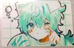 アナログ　手描き　オリジナル　イラスト