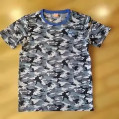 PUMA 迷彩柄 プーマTシャツ　☆グレー／ブルー 迷彩☆（速乾）　Мサイズ