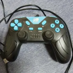 GC GAME CONTROLLER 有線 ブラック/ブルー　ジャンク品