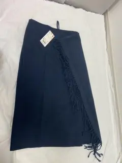 未使用品JW anderson✖️ユニクロ/コラボ/フリンジ/スカート /ネイビー