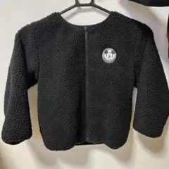 【美品】ベビードール　110cm ミッキー ボア　アウター 黒　リバーシブル