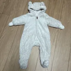 H&M くま耳 ボア カバーオール アウター ジャンプスーツ