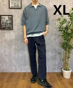新品タグ付 メンズ「軽量・快適な着心地」テーパードパンツ XLのサムネイル