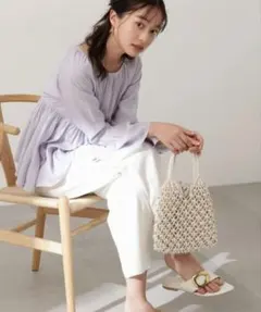デザインスリーブペプラムブラウス プロポーションボディドレッシングのサムネイル