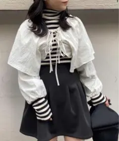NICE CLAUP ボレロSETハイネックニット 新品未使用タグ付き