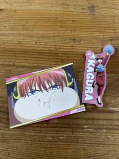 100円ローソン　銀魂オリジナルステッカー　　2枚セット　かぐら