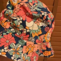 花柄バケットハット