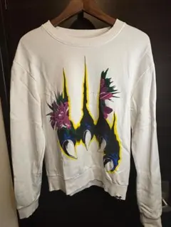 DIESEL グラフィックフーディー（ホワイト／フラワークロー）