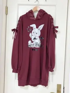 デビルラビット フード付きパーカーワンピース