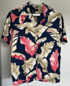 Banana Republic アロハシャツ ネイビー M バナリパ　レーヨンのサムネイル