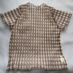 チェック柄 半袖Tシャツ Lサイズ